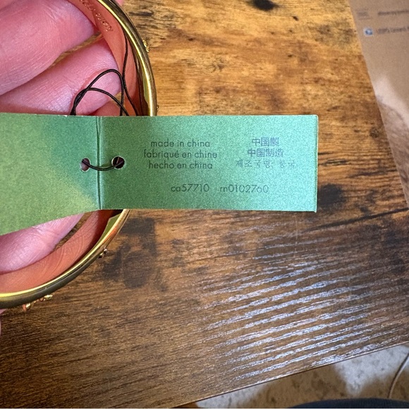 Kate Spade Gold and White Bangle NWT - Picture 5 of 13